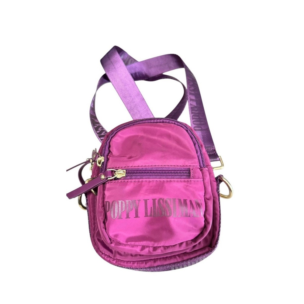 Poppy Lissiman Nifty Purple Nylon Camera Bag Multi Pockets Lightweight Casual